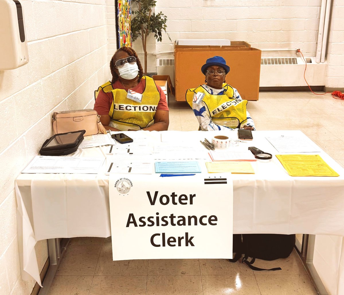 Vote4DC's tweet image. Check out some scenes from today&apos;s Ward 8 Special Election! There is still time to vote, Ward 8! Vote Centers &amp;amp; Mail Ballot Ballot Drop Boxes are open until 8 pm. Remember: if you are in line by 8 pm, you can still vote. Find locations at dcboe.org #vote4dc