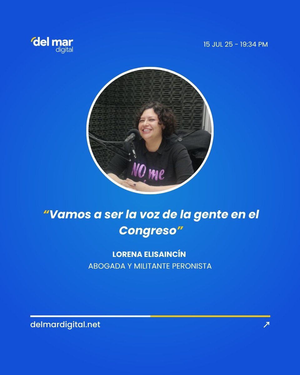 #Chubut | 🗳️ Lorena Elisaincín, compañera de Luque en la lista del PJ, aseguró: “Vamos a ser la voz de la gente en el Congreso”.

Habló de políticas de género, la unidad del peronismo y las propuestas para las próximas elecciones.

Más info delmardigital.net/lorena-elisain…