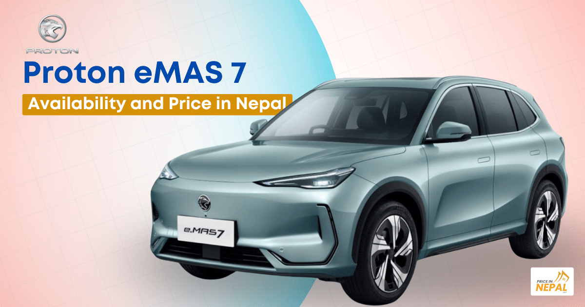 priceinnepal_'s tweet image. Read article: priceinnepal.net/proton-emas-7-…

Short Detail: Proton eMAS 7 EV now available in Nepal from Rs. 56.99 Lakh. Features a 160 kW motor and advanced AEGIS battery.

Hashtags: #priceinnepal #ProtonEV #ProtoneMAS7 #ElectricSUV #NepalEVs #AEGISbattery