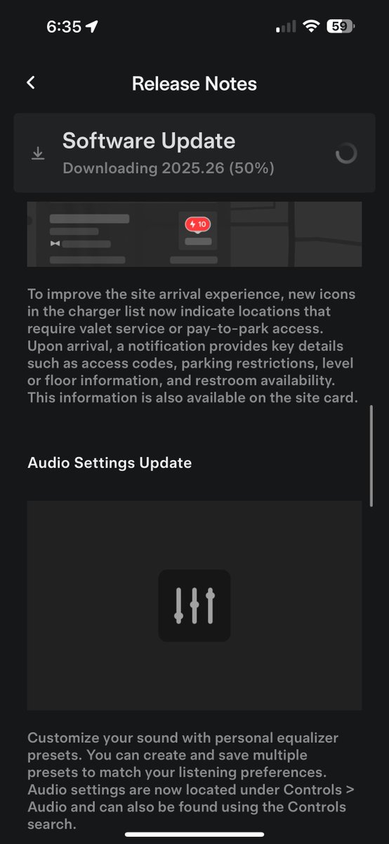 chazman's tweet image. Grok update is coming down to my Model Y, nothing to the Cybertruck yet. No new FSD Version.