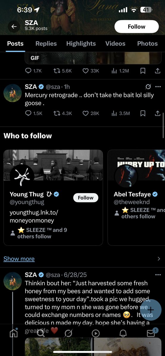 _ChunGee's tweet image. Can we talk about how it was her first tweet since the ending of June? Does she actually think we’re dumb? 😭😭😭😭
@sza