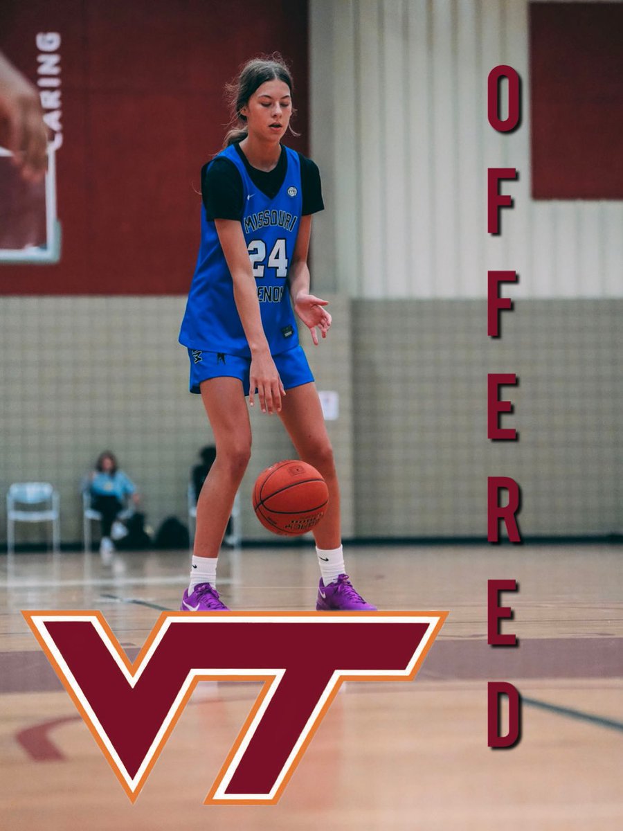 khloe_nicholson's tweet image. After an amazing conversation with @CoachMeganDuffy I’m blessed to receive and offer from @HokiesWBB
@greglogs @MissouriPhenom