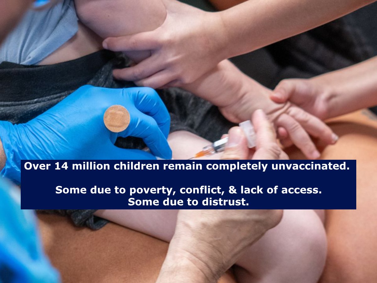 Immunize_USA's tweet image. 14.3 million children globally are completely unvaccinated. Some remain unvaccinated due fragility, conflict, or other humanitarian emergencies, some due to misinformation.
cnn.com/2025/07/14/hea…
#immunizations #vaccine #publichealth
Donate
immunizeusa.salsalabs.org/donatetotip202…