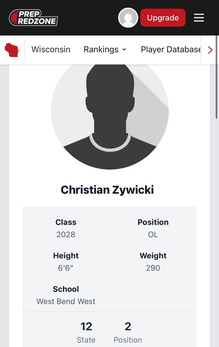 Christian Zywicki (@czywicki28) on Twitter photo Thank you <a href="/PrepRedzoneWI/">Prep Redzone Wisconsin</a> for ranking #2 OL and #12 overall in WI in the class of 2028.
<a href="/MJ_NFLDraft/">Mark Johnson</a>
<a href="/ripplinger_t/">Taylor Ripplinger</a>
<a href="/WBW_Football/">West Bend West Football</a>
<a href="/KyleSteuck58/">Kyle Steuck</a> Thank you <a href="/PrepRedzoneWI/">Prep Redzone Wisconsin</a> for ranking #2 OL and #12 overall in WI in the class of 2028.
<a href="/MJ_NFLDraft/">Mark Johnson</a>
<a href="/ripplinger_t/">Taylor Ripplinger</a>
<a href="/WBW_Football/">West Bend West Football</a>
<a href="/KyleSteuck58/">Kyle Steuck</a>