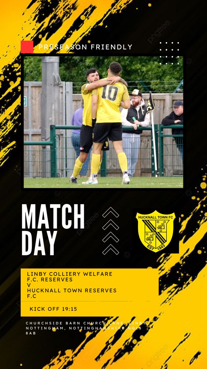Hucknall Town Reserves (@hucknalldev) on Twitter photo π‘β«οΈ π£π₯ππ¦πππ¦π’π‘ πππ«π§π¨π₯π β«οΈπ‘
We are playing our 3rd preseason game this Wednesday as we take on Linby Colliery Welfare F.C. Reserves! πͺ
πLinby Football Ground, Church Lane, Notts, NG15 8AB
π 19:15 KO
Let the progress Continueπ #HTFC #Preseason #UpTheYellows π‘β«οΈ π£π₯ππ¦πππ¦π’π‘ πππ«π§π¨π₯π β«οΈπ‘
We are playing our 3rd preseason game this Wednesday as we take on Linby Colliery Welfare F.C. Reserves! πͺ
πLinby Football Ground, Church Lane, Notts, NG15 8AB
π 19:15 KO
Let the progress Continueπ #HTFC #Preseason #UpTheYellows