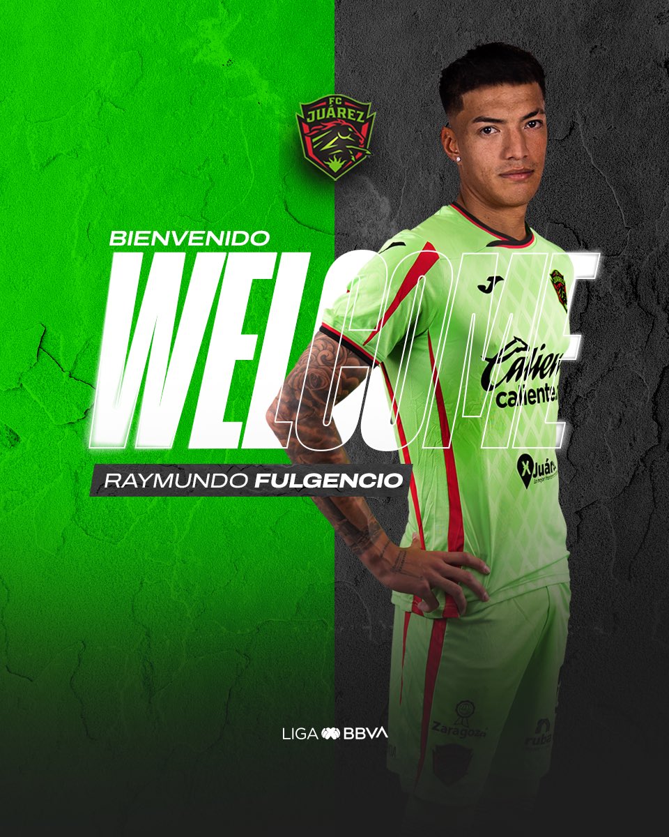¡Bienvenido, Raymundo Fulgencio! 
A partir de hoy la frontera es tu casa, y de ahora en adelante eres un rayo muy BRAVO 💚⚡️

📰 Más información ⬇️

fcjuarez.com/raymundo-fulge…
