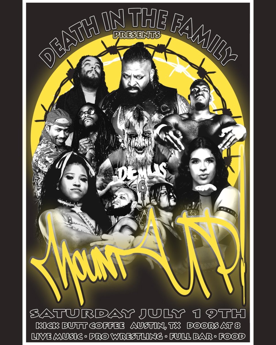 Death in the Family (@deathitf) on Twitter photo 🚨 CONTEST TIME, BRING THE PAIN 🚨
HOW TO ENTER:
LIKE
COMMENT your weapon of choice
RETWEET
Winner will get free entry and the opportunity to watch their weapon get used LIVE
Steel chair? Barbie shoes? A <a href="/BoneJail/">Rory Blank</a> yard sign?
Winner announced 7/18.
🎟: bit.ly/4jZ9Z4P 🚨 CONTEST TIME, BRING THE PAIN 🚨
HOW TO ENTER:
LIKE
COMMENT your weapon of choice
RETWEET
Winner will get free entry and the opportunity to watch their weapon get used LIVE
Steel chair? Barbie shoes? A <a href="/BoneJail/">Rory Blank</a> yard sign?
Winner announced 7/18.
🎟: bit.ly/4jZ9Z4P