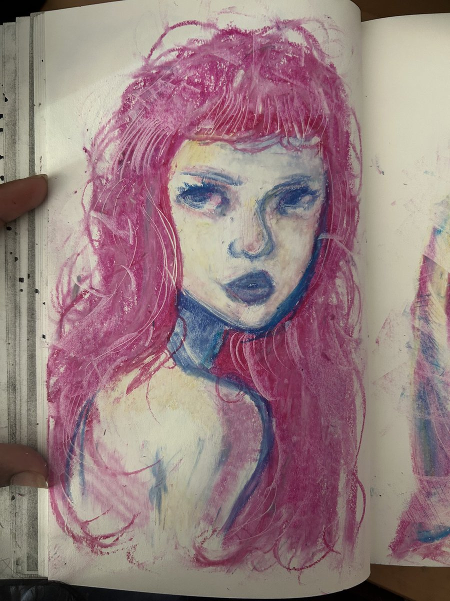 aryxzu's tweet image. oil pastels