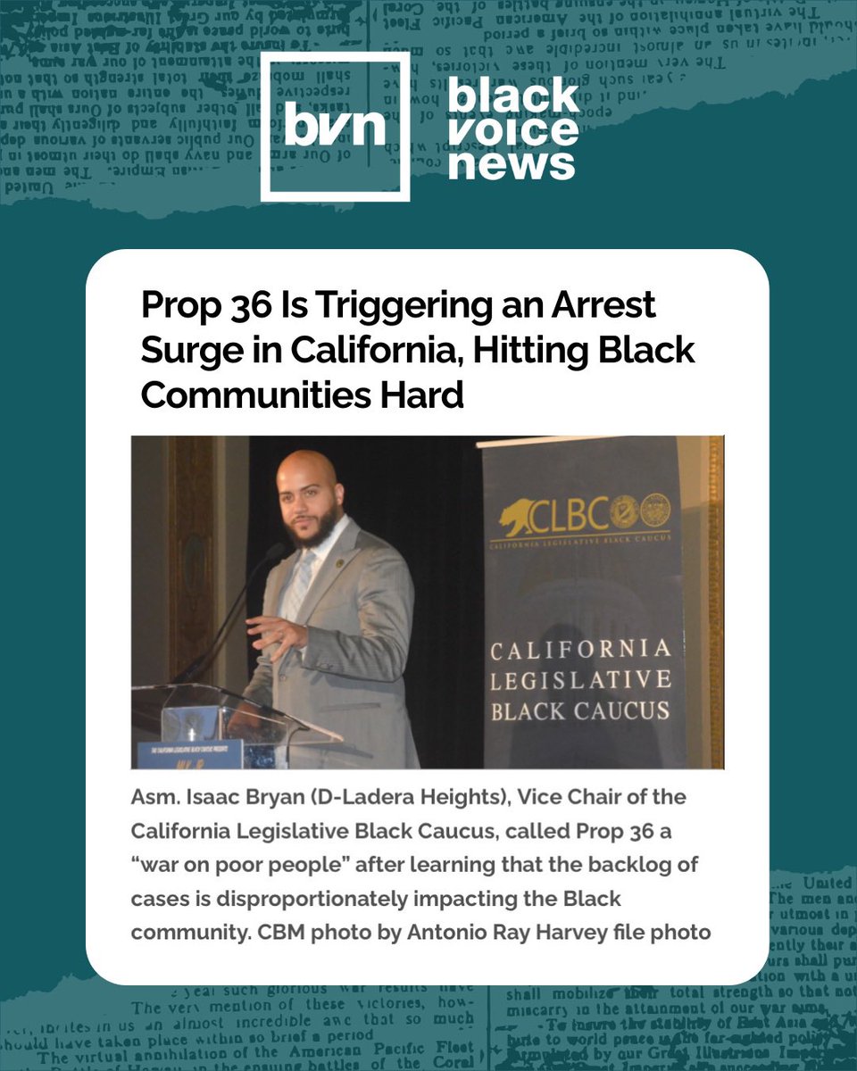 LA County Public Defender's Office (@lapubdef) on Twitter photo As Prop 36 cases continue to rise, we are seeing more and more signs that it is causing more harm than good - especially for communities of color. Public Defender <a href="/RDG_LACPD/">Ricardo D. García</a> continues to speak out about the negative impacts of Prop 36 in a conversation with @theblackvoicenews As Prop 36 cases continue to rise, we are seeing more and more signs that it is causing more harm than good - especially for communities of color. Public Defender <a href="/RDG_LACPD/">Ricardo D. García</a> continues to speak out about the negative impacts of Prop 36 in a conversation with @theblackvoicenews