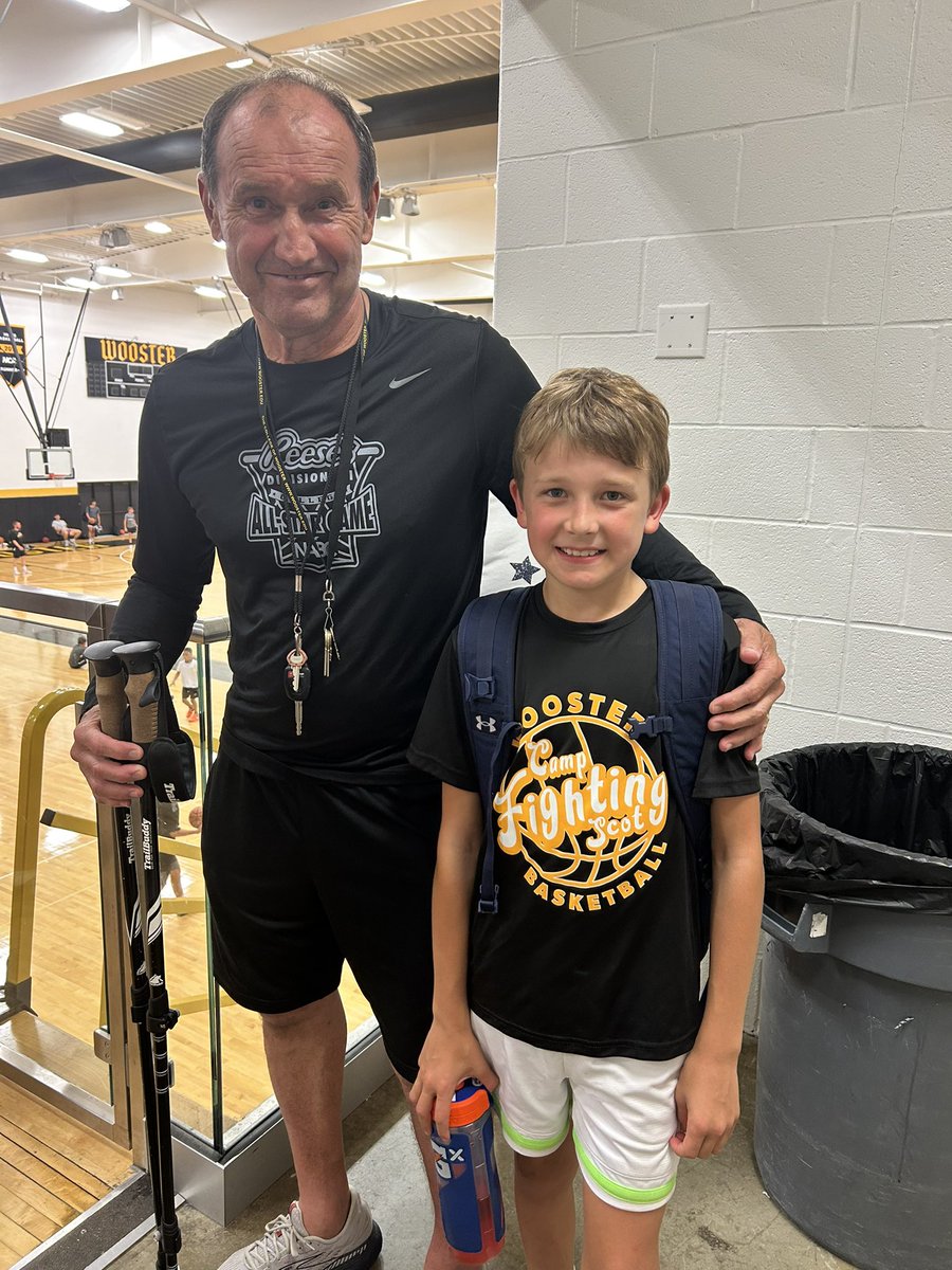 Kyler &amp; long time College of Wooster Coach, Steve Moore. 

Appreciate Coach’s kindness &amp; intentionality. An absolute legend in the game.