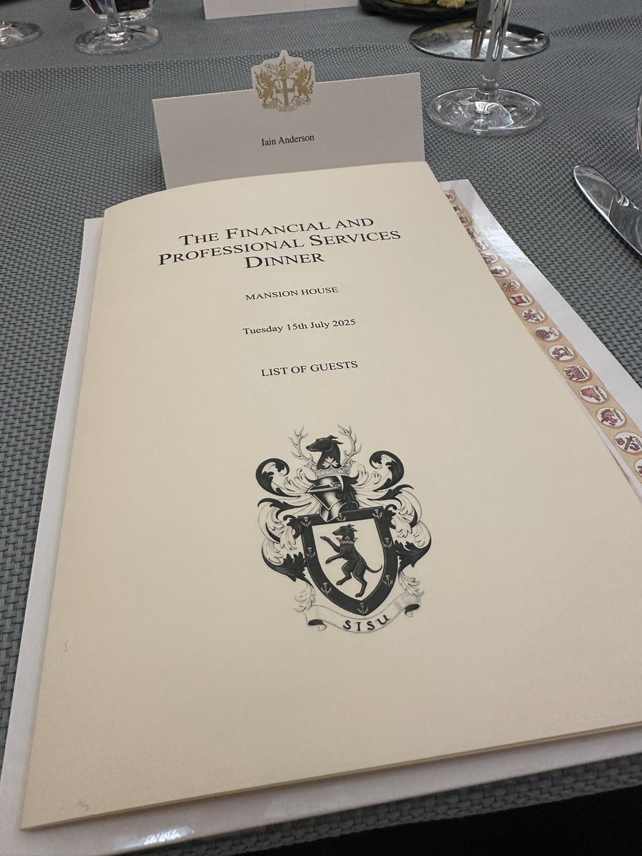 Iain Anderson (@iain_w_anderson) on Twitter photo A tremendous honour to be at #MansionHouse tonight with The Rt Hon <a href="/citylordmayor/">Lord Mayor of London, Alastair King</a> and Florence King
Great to hear <a href="/RachelReevesMP/">Rachel Reeves</a> unveil a major package of regulatory reform to unleash investment and opportunity as part of the UKs investment plan #IndustrialStrategy
Superb to A tremendous honour to be at #MansionHouse tonight with The Rt Hon <a href="/citylordmayor/">Lord Mayor of London, Alastair King</a> and Florence King
Great to hear <a href="/RachelReevesMP/">Rachel Reeves</a> unveil a major package of regulatory reform to unleash investment and opportunity as part of the UKs investment plan #IndustrialStrategy
Superb to