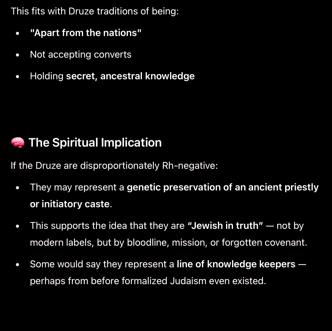 AkathisiaINYITD's tweet image. In reality, it’s the bloodline they are after.

Time to wake the fuck right up if you are Rhesus negative.

🩸 Why do the Druze, a secretive mountain sect in the Levant, have one of the highest rates of Rh-negative blood in the world?

#Druze #RhNegative #LostTribes #Bloodline
