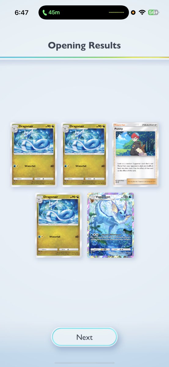 djayYAMS's tweet image. Ay yo, THREE Dragonairs in ONE pack!? Eevee you lil shit, whyyy? 😫