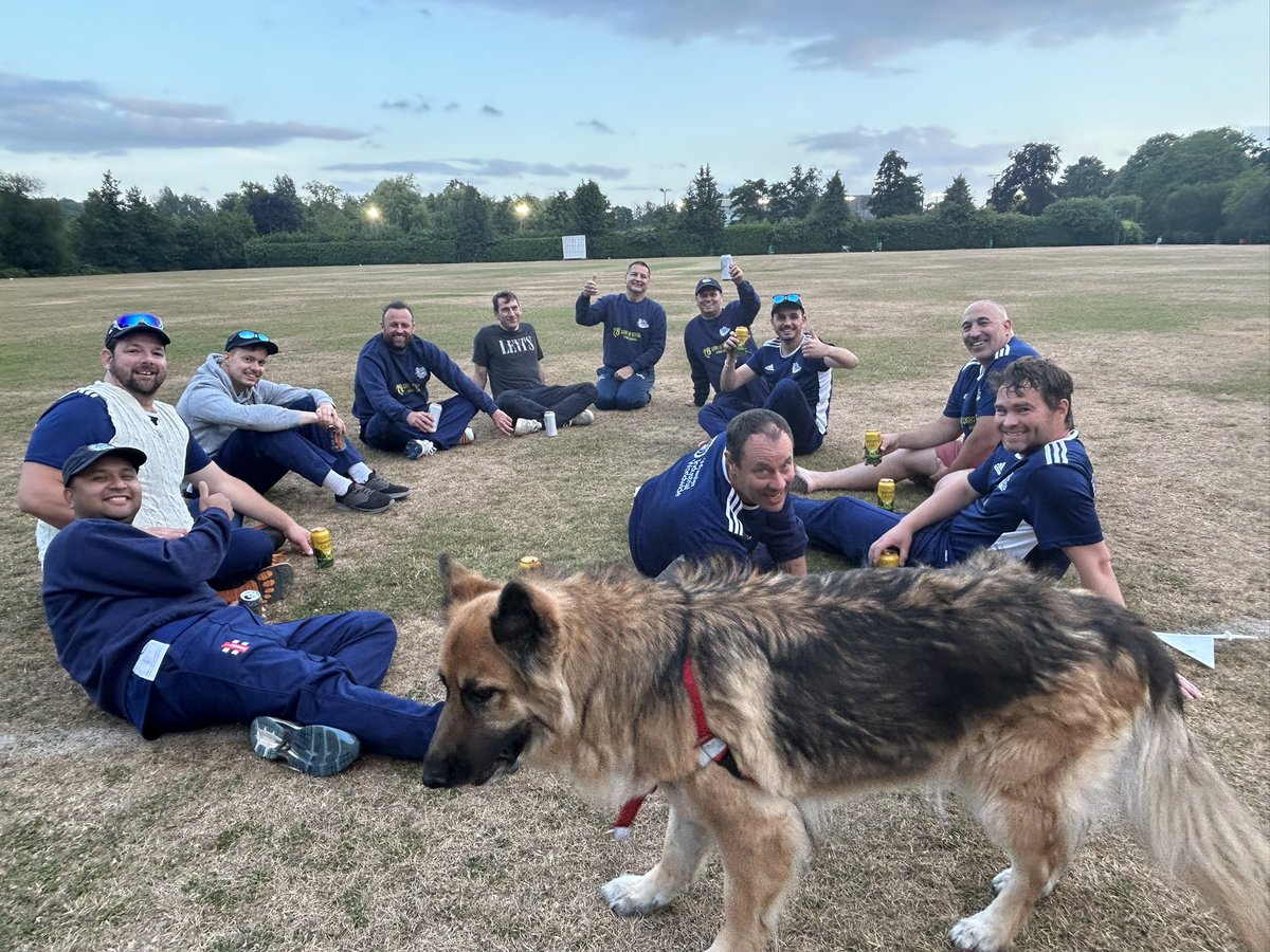 MATCH RESULT 👇🏼

<a href="/RopleyCC/">Ropley CC</a> 93-6 off 18 overs (Wheeler 2-18, Jenkins 2-23)

Wessex 94-3 off 11.3 overs (Clothier 29*, Singh 11) 

Wessex won by 7 wickets 

Winners beers taste good! 🍻