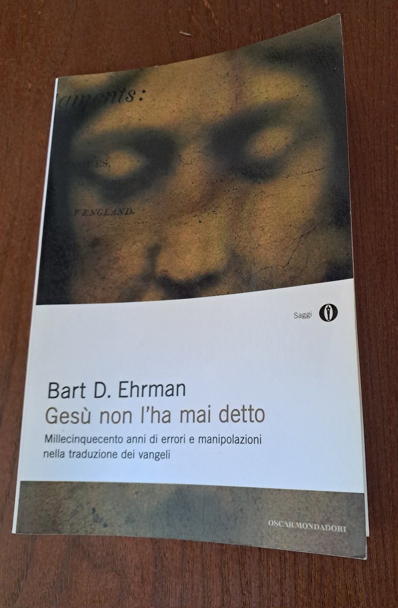 LPicentini's tweet image. "Gesù Non L'Ha Mai Detto" di Bart D. Ehrman, Oscar Mondadori Saggi (2009), brossura, pp. 269
libreriadeipicentini@gmail.com