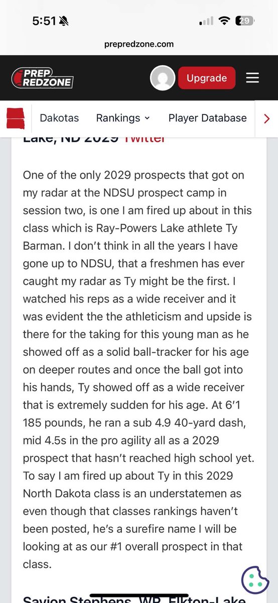 Thanks for the write up! ⁦<a href="/NWahlScouting/">Nate Wahl</a>⁩ ⁦<a href="/PrepRedzone/">Prep Redzone 🏈</a>⁩