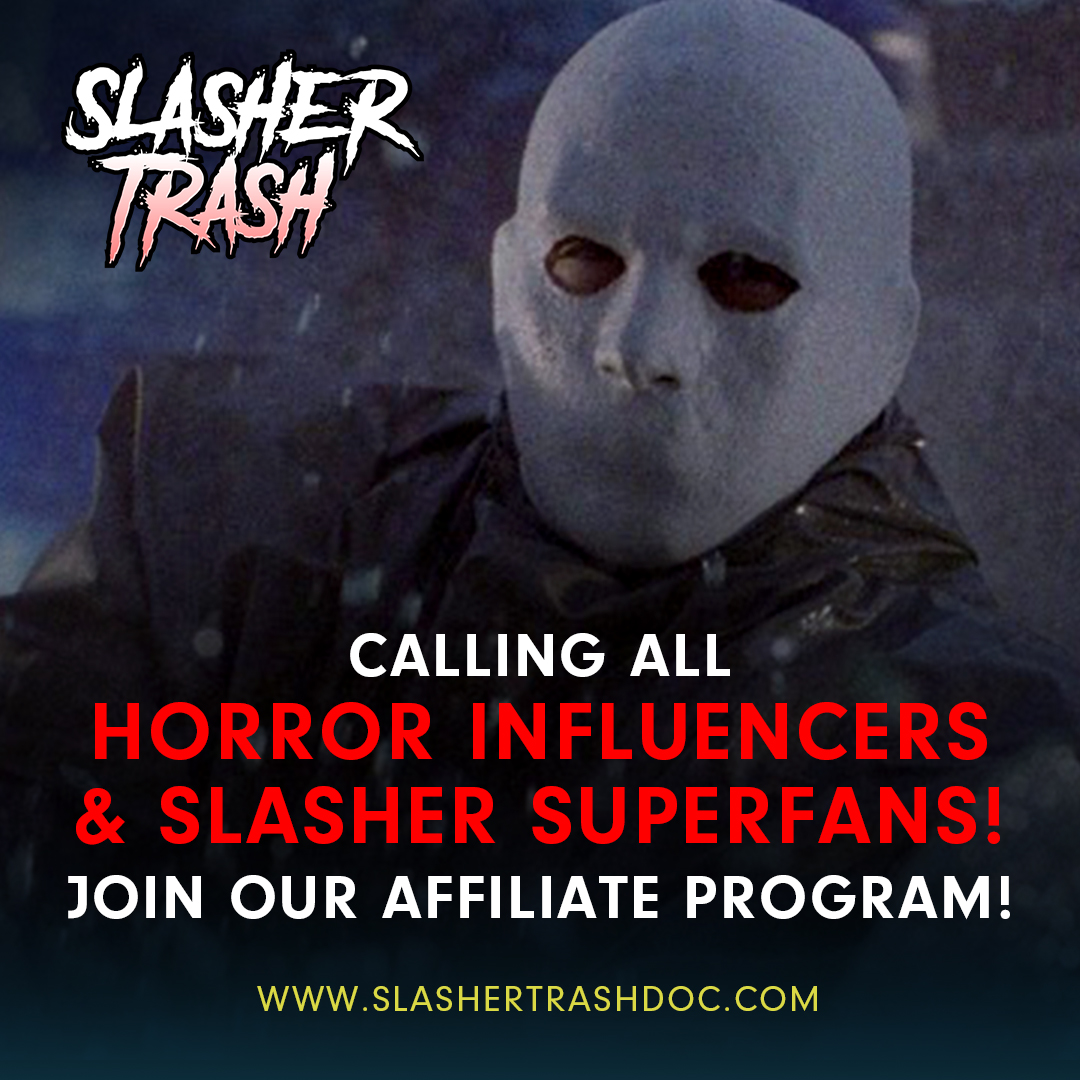 thingexpanded's tweet image. Our new deep-cut Slasher documentary SLASHER TRASH launches its pre-sale soon and we're looking for affiliates! Want to earn commission for spreading the word about the most in-depth Slasher documentary of all time? Apply to become an affiliate today here -…