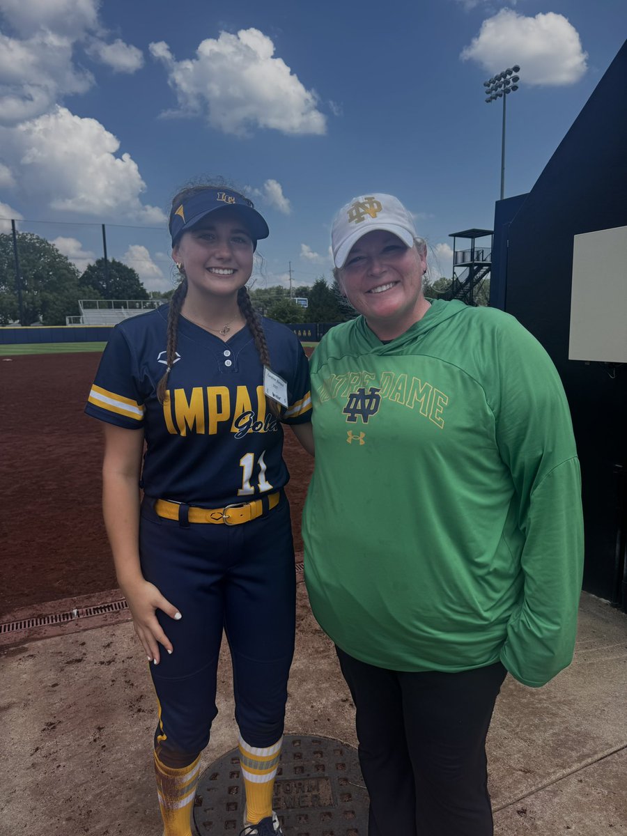 Thank you to <a href="/NDsoftball/">Notre Dame Softball</a> for a fantastic  two days of camp!! Go Irish☘️☘️<a href="/2Ganeff/">Kris Ganeff</a> <a href="/j_spitale/">Jamie Spitale</a> <a href="/CoachDeOliveira/">☘️Irish Coach Boo!☘️</a> <a href="/Coach_pooch/">Mike “Pooch” Perniciaro</a>