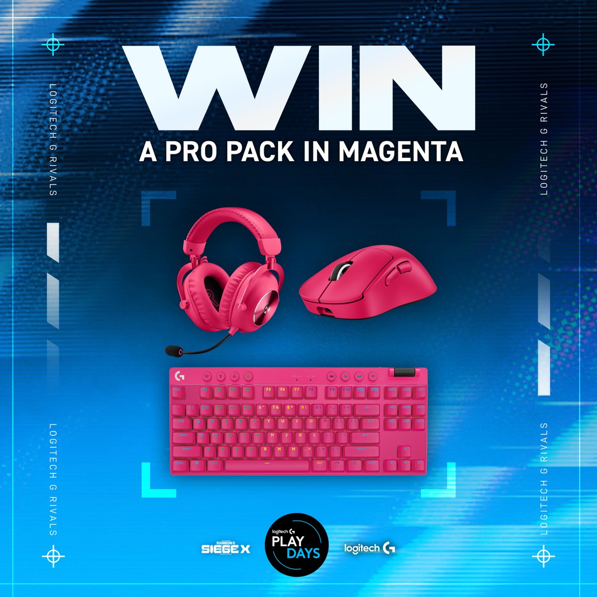 🩷 WIN a Magenta PRO Pack 🩷

Getting ready for Logitech G Rivals? This is your moment. One lucky player will score the ultimate upgrade—in bold magenta. 🎮

To enter:
☑️ Follow <a href="/LogitechG_ANZ/">Logitech G ANZ</a>.
👍 Like + repost.
💬 Tell us which Rainbow Six Siege X Operator you main—and why.