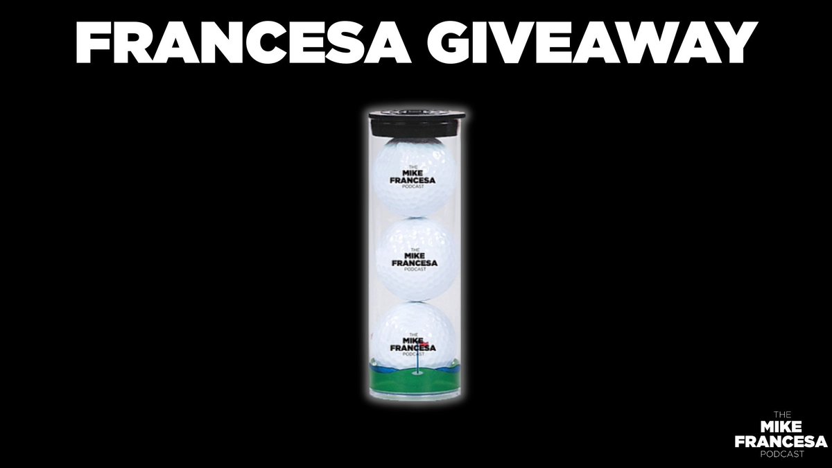 FrancesaPodcast's tweet image. We have more MFP swag for National Give Something Away Day!
Enter to win a sleeve of golf balls:
1⃣ Like this post
2⃣ Reply with #Francesa
3⃣ Follow @FrancesaPodcast
Winner will be selected randomly tomorrow!
Rules ➡️ linktr.ee/BetRivers.com