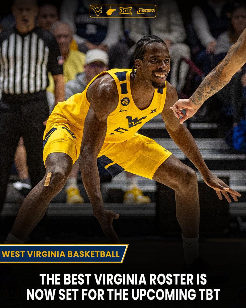 #WVU alumni squad Best Virginia has finalized its TBT roster, featuring familiar Mountaineers and new faces as they get set to host the Charleston Regional.

Details ▶️ gowvu.us/x11