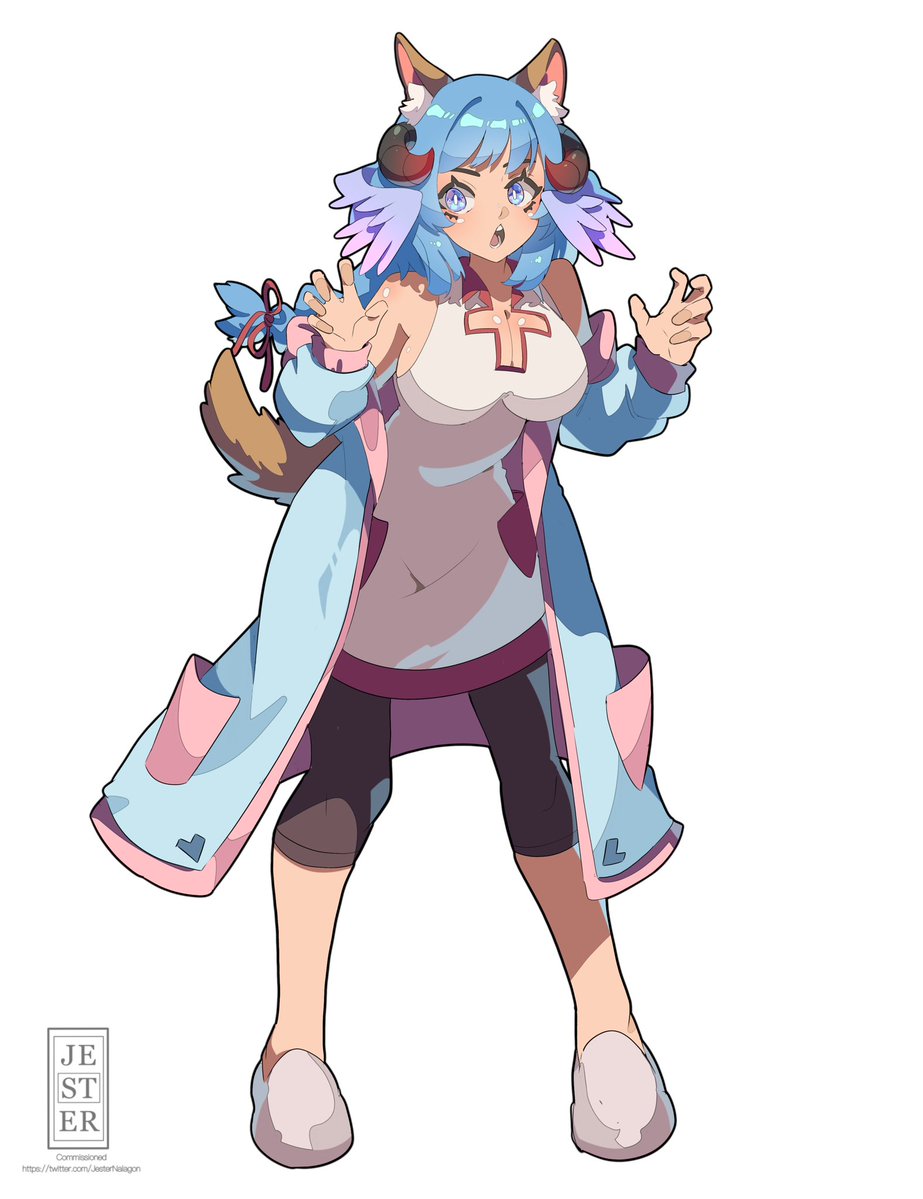 JesterNalagon's tweet image. Commission done! Thank you so much! @ThelesiaChmaera (⊃。•́‿•̀。)⊃