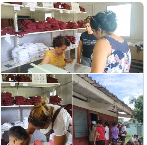 Rdm_JRdeCuba's tweet photo. @ZaidaMartorell Inició venta de uniformes escolares en #IsladelaJuventud para el curso 2025-2026
📌Con el objetivo de garantizar el inicio exitoso del próximo año escolar, las tiendas minoristas serán las encargadas de su comercialización
#CubaEduca #CubaEstaFirme https://t.co/Y5IeWCHreM