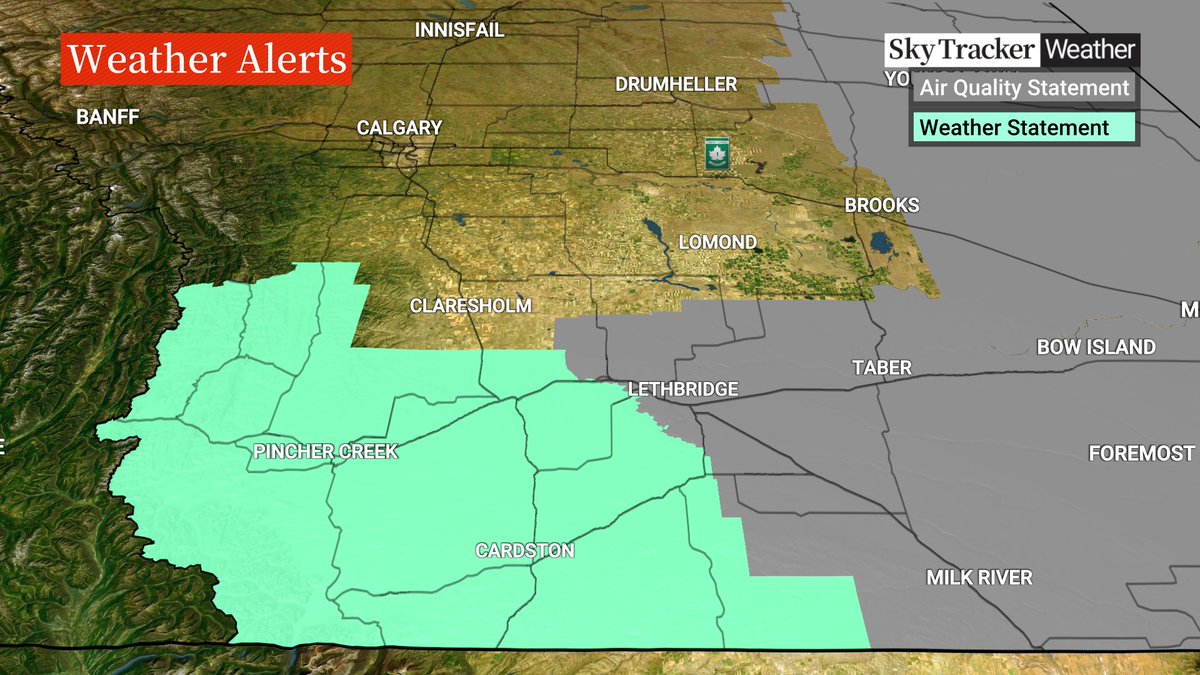 Joelle Tomlinson (@_joelleonair) on Twitter photo There is a special weather statement (see GREEN below) in SW Alberta -
From <a href="/environmentca/">Environment Canada</a>: "A Few Funnel Clouds Have Been Reported Today. More Funnel Clouds Are Possible Until Early Evening. It Is Very Unlikely For Any Of These Funnel Clouds To Touch Down." There is a special weather statement (see GREEN below) in SW Alberta -
From <a href="/environmentca/">Environment Canada</a>: "A Few Funnel Clouds Have Been Reported Today. More Funnel Clouds Are Possible Until Early Evening. It Is Very Unlikely For Any Of These Funnel Clouds To Touch Down."