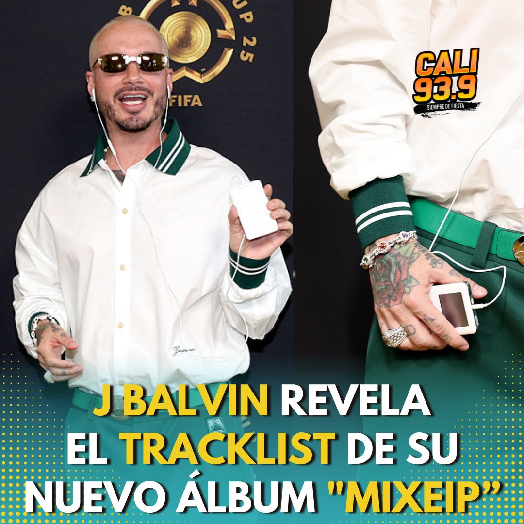cali939's tweet image. Con el Mundial de Clubes en full efecto, #JBalvin también vino a jugar 🔊⚽️
Este jueves 17 de julio lanza una canción de su nuevo EP “Mixteip”…🔥🎧
📸: Getty
🎥: @JBALVIN