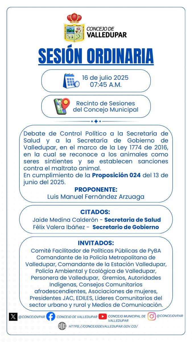 Concejo de Valledupar tweet media