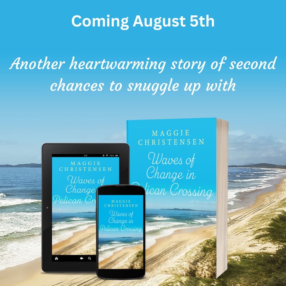"I always know that whenever I pick up a book by Maggie Christensen I am in for a real treat – and Waves Of Change In Pelican Crossing certainly delivers. It was a totally charming read."
Pre-order NOW mybook.to/Wavesofchange