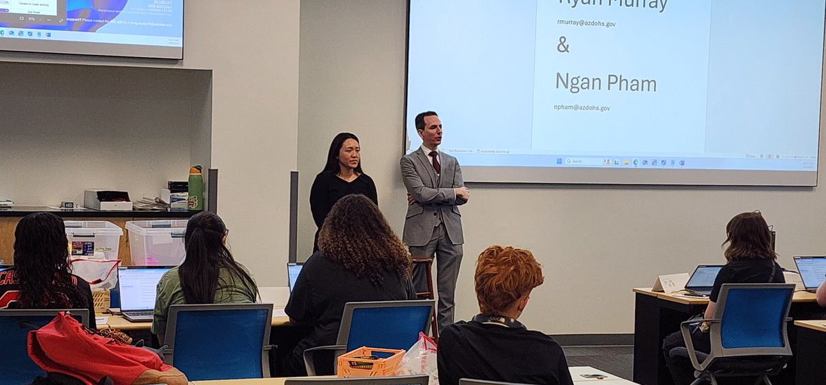 az_cyber's tweet image. A massive thank you to Ngan Pham (Statewide Cybersecurity Programs Manager) & Ryan Murray (State CISO) from the State of Arizona! Their commitment to our bootcamps at @gccaz & @uarizona is inspiring, actively building our community & tomorrow's diverse cyber workforce.