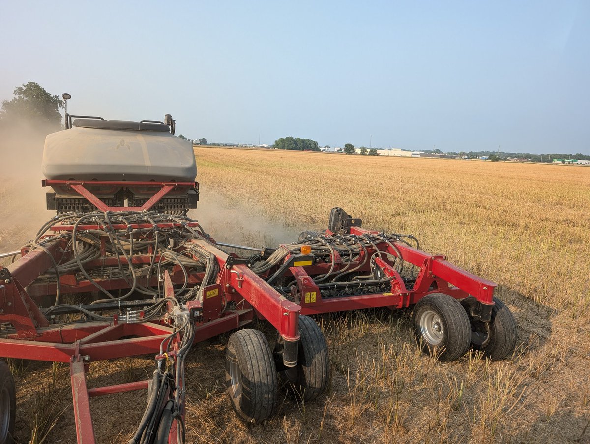 Double crop beans going in after canola.
Got lucky last year, we'll see if our luck will continue.

Planting very nice, but it's also very dry here on the outskirts of Blenheim.