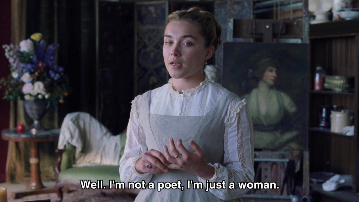 bestofpugh's tweet image. florence pugh as amy march stays a top-tier performance