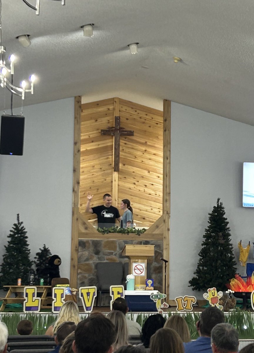 2 baptisms + Baby Dedications + Full House = A great Sunday!