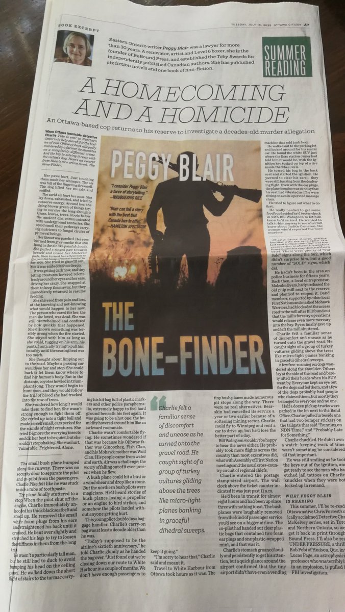 Don't forget! I will be at Mansfields's Shoes in Manotick tomorrow between 11:00 and 4:00 to sign and sell books! Credit and debit cards welcome! I will have all of the ReBound Press books with me including this one! #OttawaCitizen