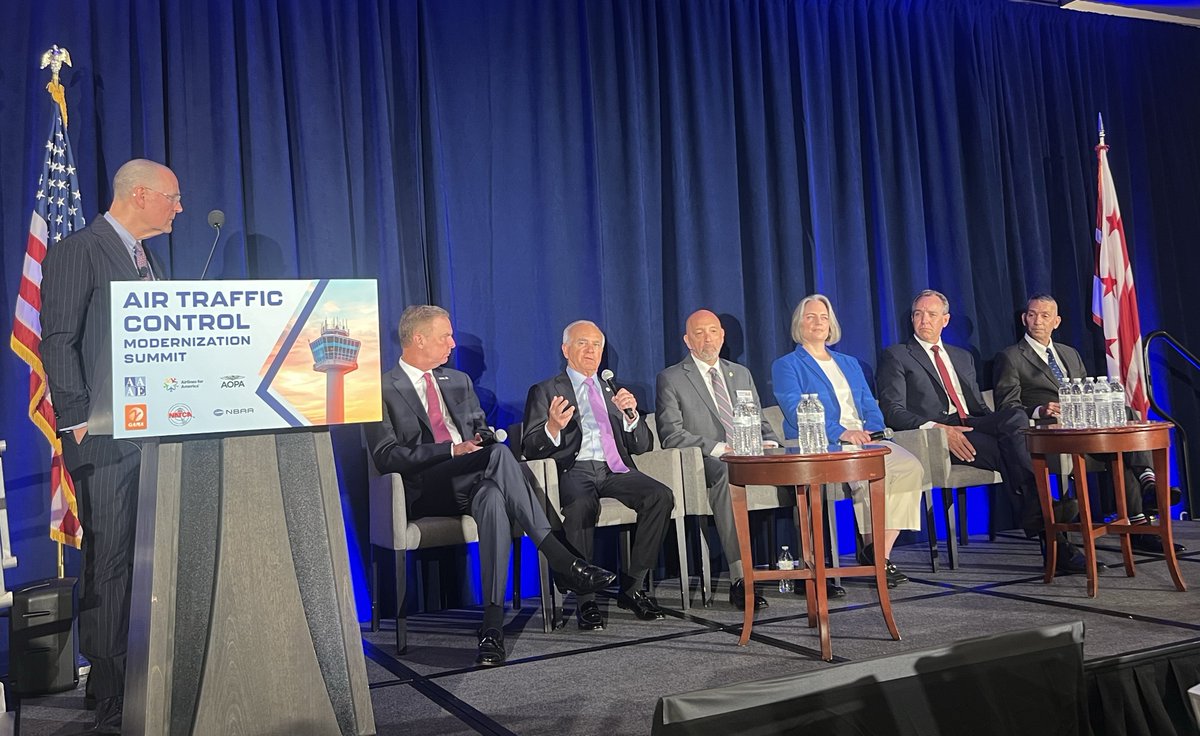 AirlinesDotOrg's tweet image. A4A was proud to sponsor @AAAEDelivers' Air Traffic Control Modernization Summit, bringing together government and industry leaders at a pivotal time in aviation. Thanks for including A4A's Nick Calio, Sharon Pinkerton and Paul Rinaldi in today's event!