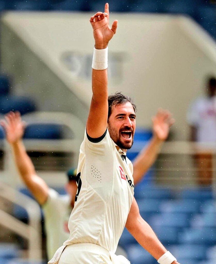 Bowlers to take 3 wickets in the first over of a Test inning:*
- Irfan Pathan Vs Pakistan (2006).
- Mitchell Starc Vs West Indies (2025).

Mitchell Starc Taken five wickets in just 2.3 overs

☆ He became the quickest bowler to take a five for in Test Cricket