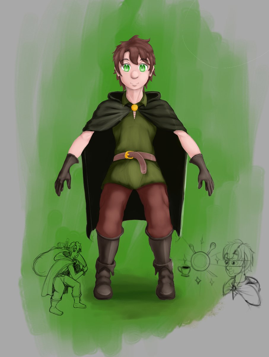 skar030's tweet photo. I present you my new DnD character Pipo the Hafling and he's a rouge that loves tableware of all kinds (of course he steal them)

#DnDcharacter #DnDArt #oc #art #dungeounsanddragons https://t.co/zyy4wA2VOb