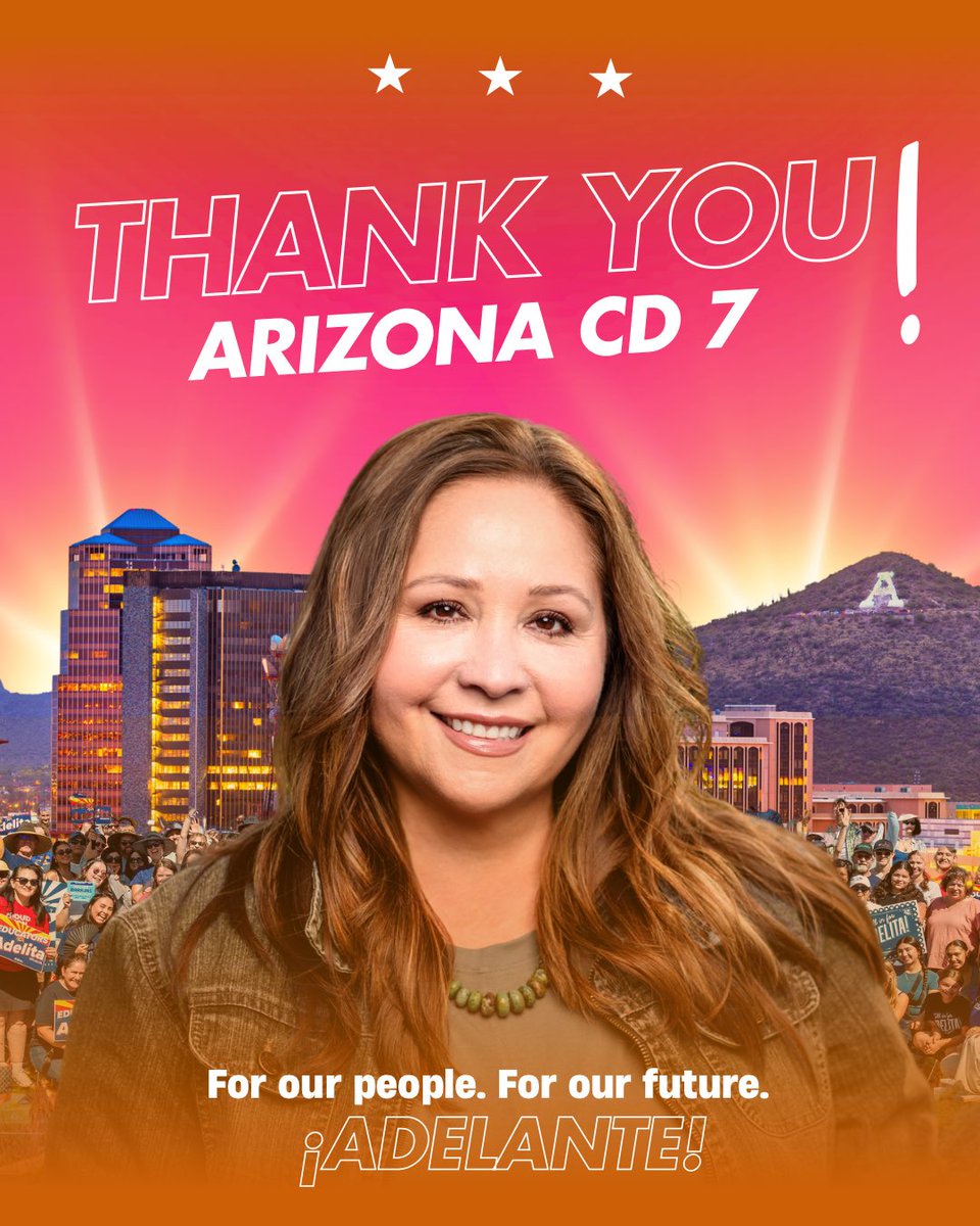 AdelitaForAZ's tweet image. Thank you to the people of District 7! This movement doesn’t end tonight. We’re just getting started.