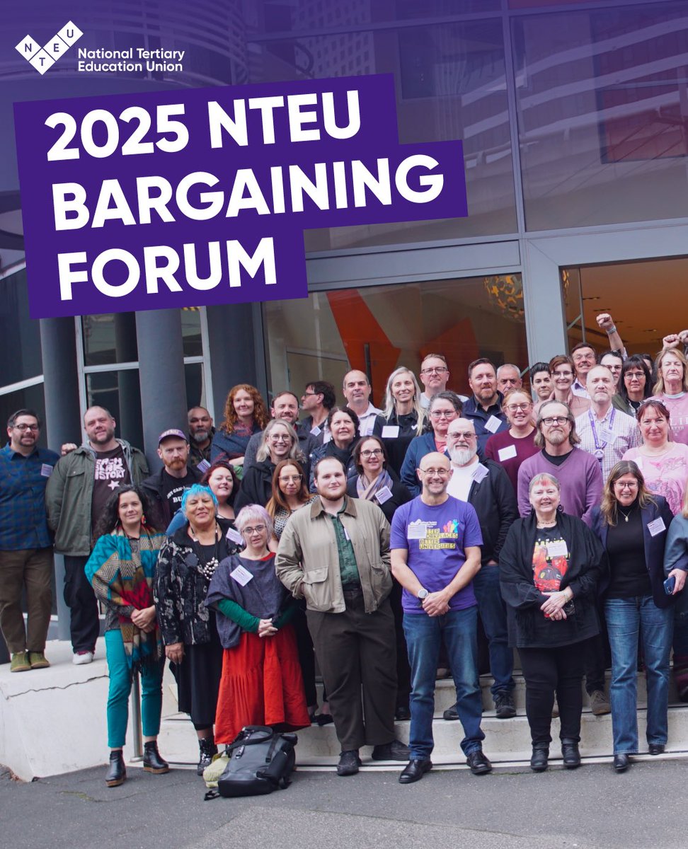 NTEUnion's tweet image. “The longer the picket line, the shorter the strike” – great start to NTEU’s bargaining forum today. 🙌
@NTEUACT @NTEUNSW @nteu_tas @NTEUVictoria