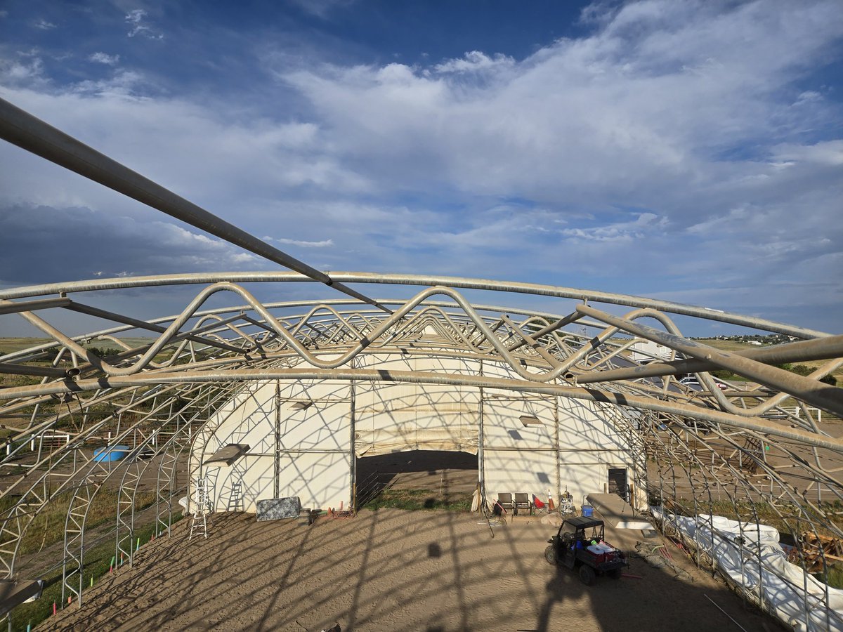 Long hard day of work on the ranch. Removing the old roof to replace it tomorrow