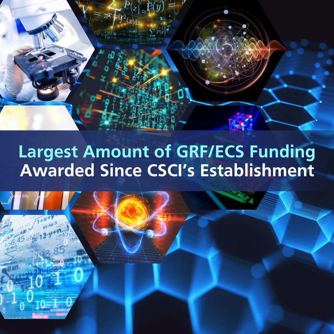 #CSCI has achieved an overall success rate of 48% and secured funding for 39 GRF and ECS projects, amounting over HK$37 million, marking the largest #GRF/#ECS funding awarded since establishment. 12  CSCI colleagues have received substantial grants exceeding one million dollars.
