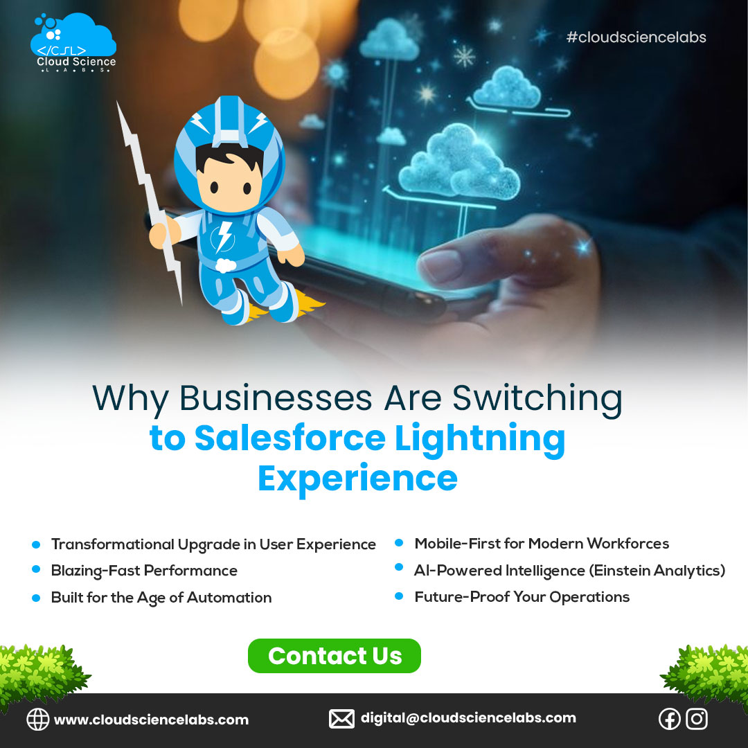 labs_science's tweet image. Ready to upgrade from Salesforce Classic to Lightning?

At Cloud Science Labs, we help you boost productivity with a modern UI &amp;amp; tailored Lightning services.

Make the smart move.

📩 digital@cloudsciencelabs.com
cloudsciencelabs.com/lightning-expe…

#SalesforceLightning #CloudScienceLabs