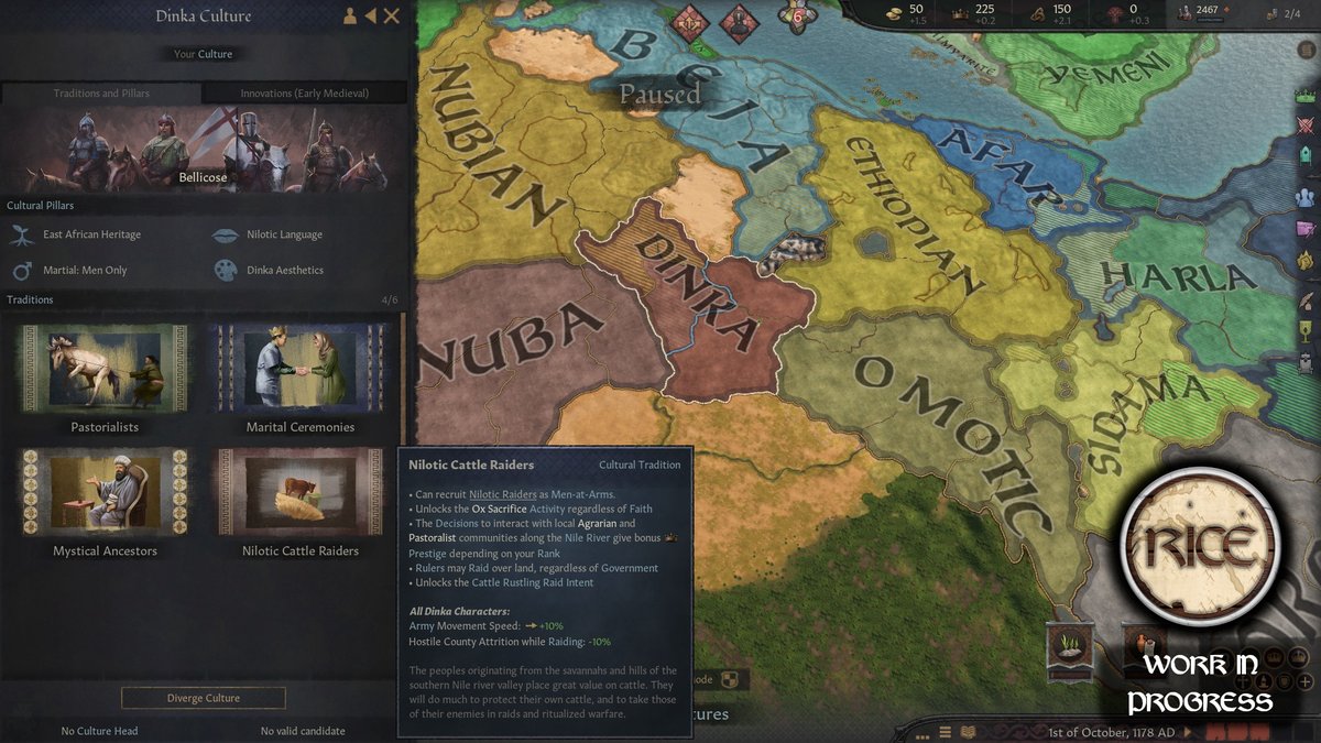 🐄Nubia Flavor Pack Preview #10🐄

Clue 10 for RICE's upcoming Nubia update was about what medieval Muslim sources called the "Damadim," possible ancestors of modern Nilotic peoples like the Dinka who attacked the Nubian kingdom of Alodia in the 1200s

#CK3 #CK3Mod #CrusaderKings