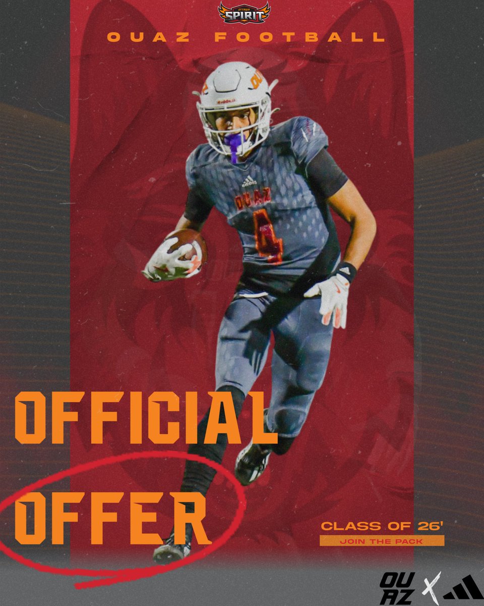 Mark“Cali🌴”Enriquez (@mark4enriquez) on Twitter photo #AGTG After a great phone call I’m blessed to receive my first offer from Ottawa University !! The future awaits !!#Runwiththepack 🐺🏜️
<a href="/CoachMurphyQB/">Reilly Murphy</a> <a href="/CoachJDominguez/">Jerry Dominguez</a> <a href="/coachschenks/">Rodger Schenks</a>
<a href="/CoachAllshouse/">Trace Allshouse</a> <a href="/walkerj5515/">Josh Walker</a>
<a href="/ccaztecsfb/">CopperCanyonFB</a> #AGTG After a great phone call I’m blessed to receive my first offer from Ottawa University !! The future awaits !!#Runwiththepack 🐺🏜️
<a href="/CoachMurphyQB/">Reilly Murphy</a> <a href="/CoachJDominguez/">Jerry Dominguez</a> <a href="/coachschenks/">Rodger Schenks</a>
<a href="/CoachAllshouse/">Trace Allshouse</a> <a href="/walkerj5515/">Josh Walker</a>
<a href="/ccaztecsfb/">CopperCanyonFB</a>