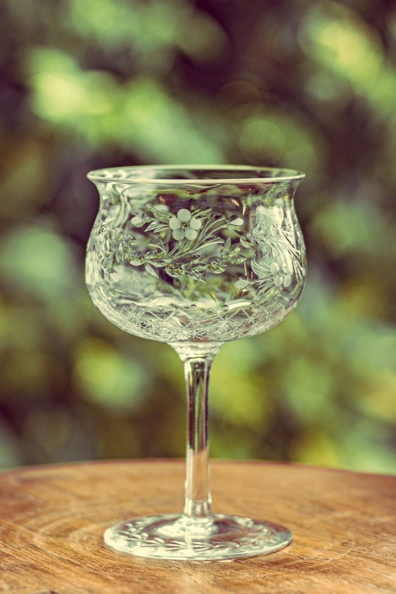 Vintage Thomas Webb Champagne glass