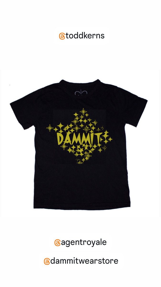 AgentRoyale's tweet image. New TODD KERNS DAMMITWEAR by AGENT ROYALE ✌️♥️ Don’t just wear it, Rock it! FREE GUITAR PICK with every purchase ⚡️@todddammitkerns @AgentRoyale #slash #toddkerns #share #madeincanada #toronto #november #blackfriday #smkc #gypsy #tarot #dammit #Canada #canadian #LasVegas #tshirt…