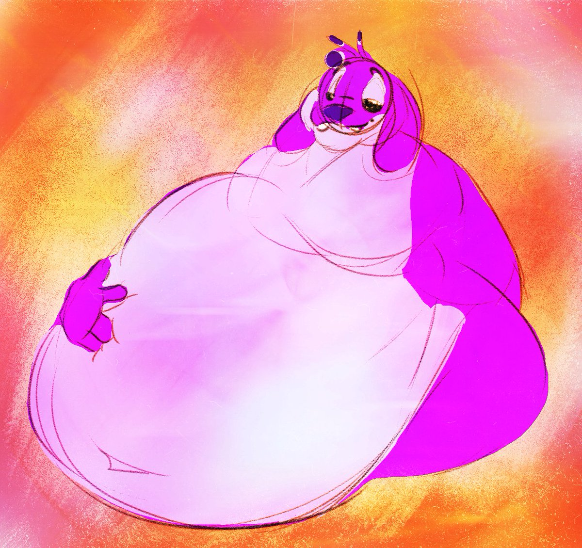 JGLizardsCorner's tweet image. (Mild CW: Fatfur)
Clean Color Sketch comm for tyrian