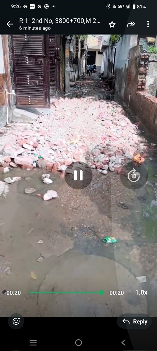 This is the situation of street of sadarpur village sec 45 noida, street was made before 10 years ago, also sewer system are very poor, all sewer are blocked and overflow. Chances of  Dengue, malaria and other dieases are increses from these reasons. Noida authority do needful.